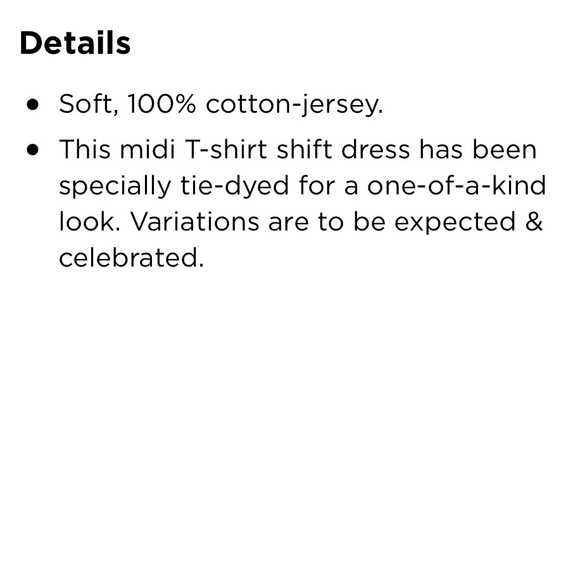 NWT Old Navy Sleeveless Tie-Dye Midi T-Shirt Shift Dress - Picture 14 of 15